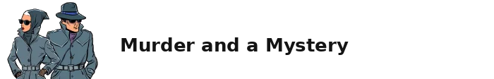 murder mystery logo image